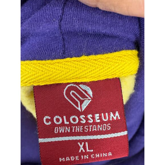 Colosseum LSU Tigers Gold & Purple Hoodie Sweatshirt XL - Picture 6 of 7